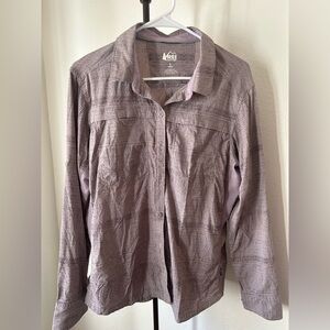 REI Women's Lavender Lightweight Long Sleeve Shirt